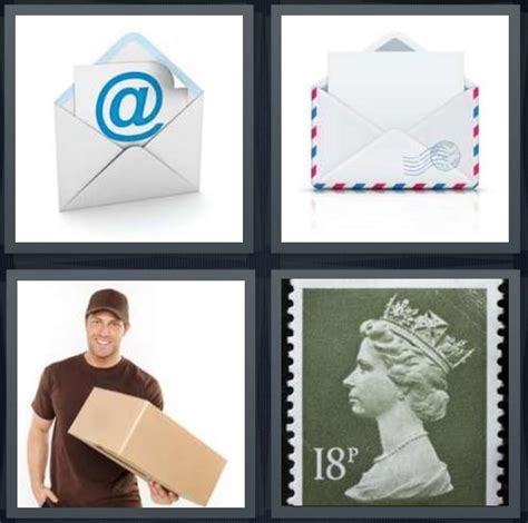 4 pics 1 word stamp|4 Pics 1 Word Answer for Email, Envelope, Delivery, Stamp.
